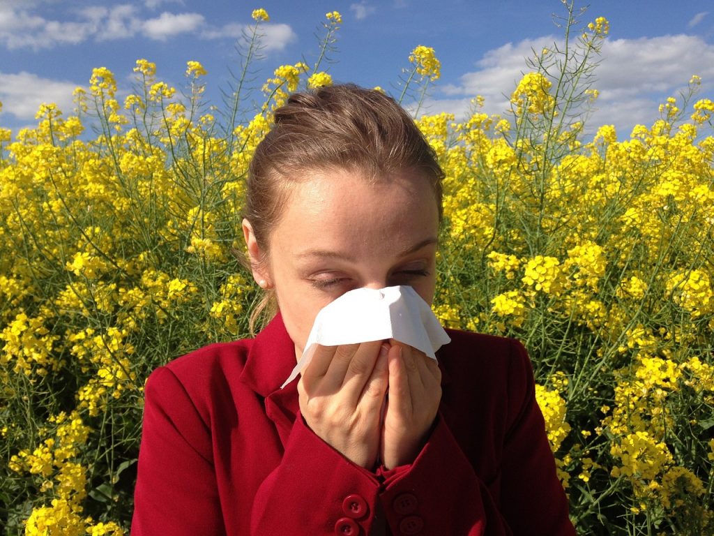 Printemps, allergies aux pollens, 
